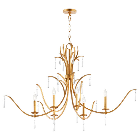 Majesty 6 Light Ellipse - Gold
