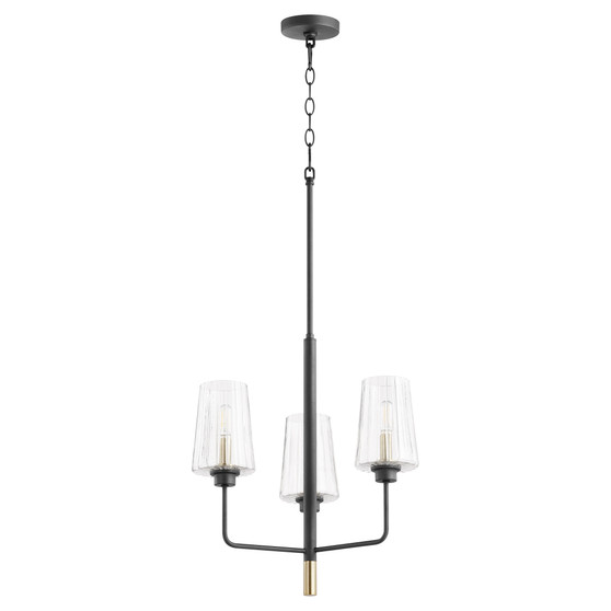 Dalia 3 Light Chandelier - Black