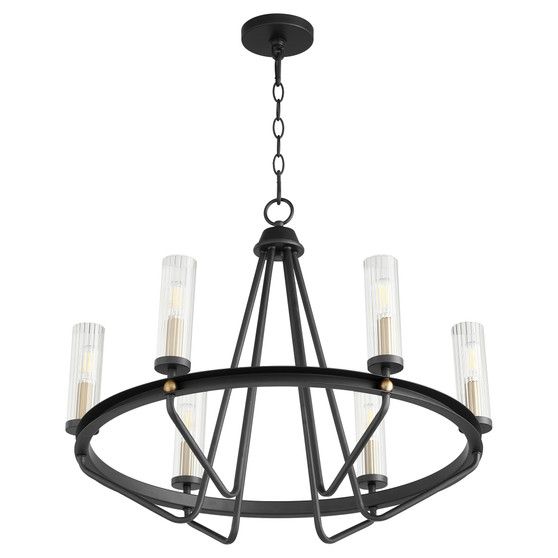 Empire 6 Light Chandelier - Black