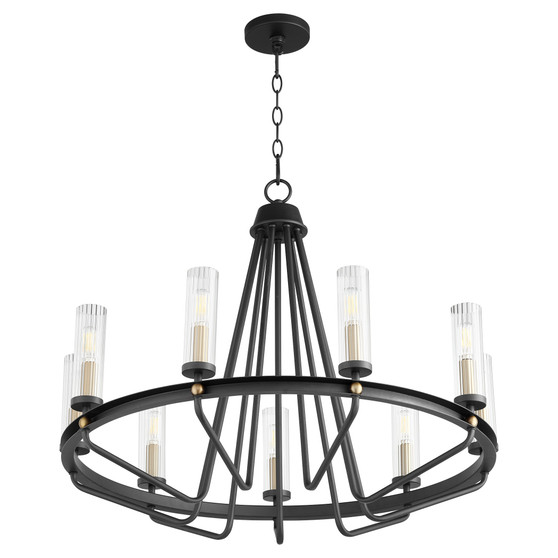 Empire 9 Light Chandelier - Black