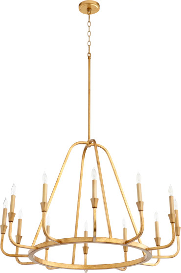 Marquee 12 Light Chandelier - Gold