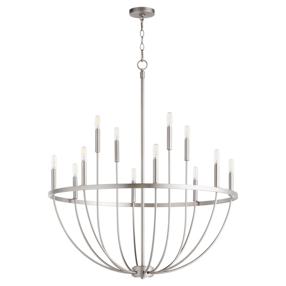 Tribute 12 Light Chandelier - Nickel