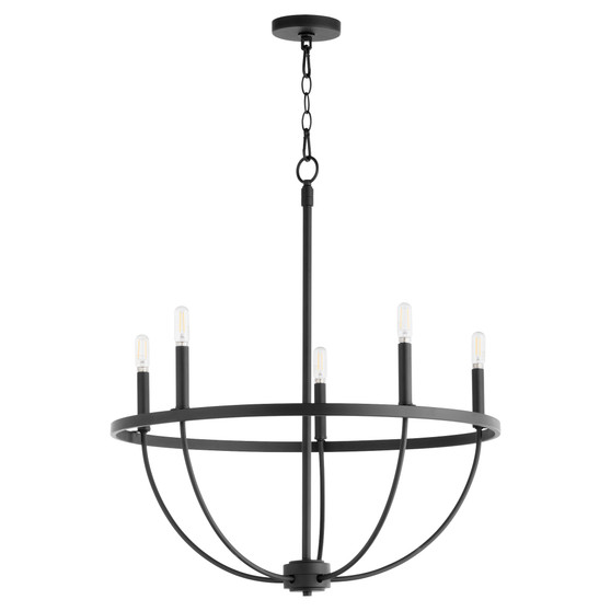 Tribute 5 Light Chandelier - Black