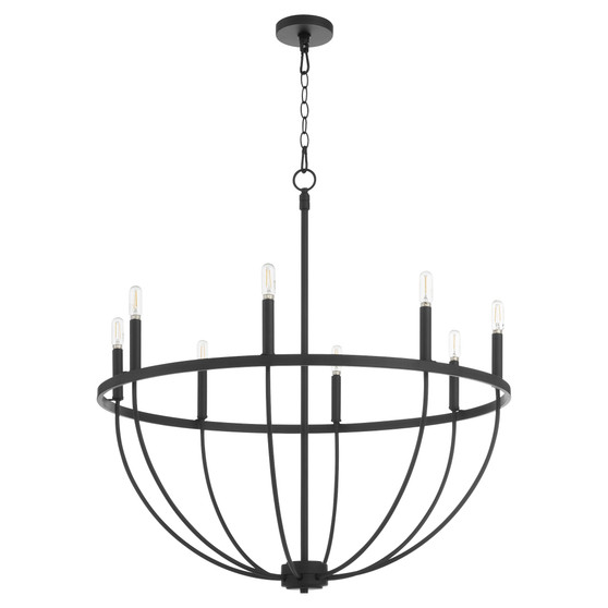 Tribute 8 Light Chandelier - Black