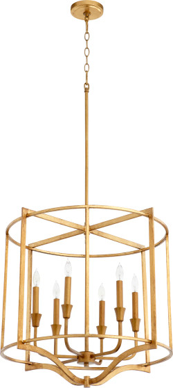 Marquee 6 Light Nook - Gold