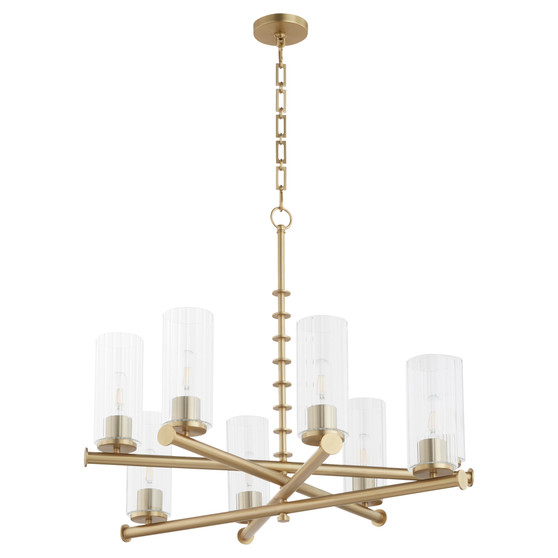 Juniper 8 Light Chandelier - Brass