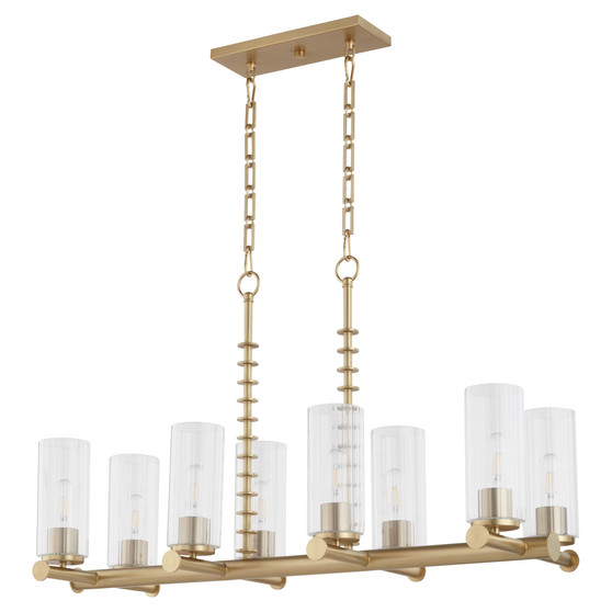 Juniper 8 Light Linear - Brass