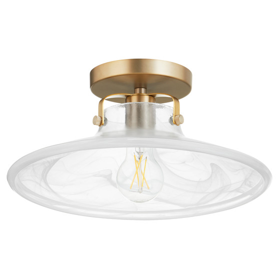 Mled Alabaster Dual Mount - Brass
