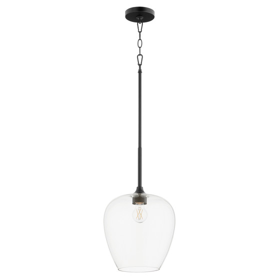 Veno 1 Light Pendant - Black