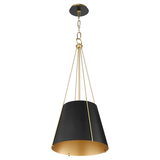 Denise 15" 1 Light Pendant - Matte Black