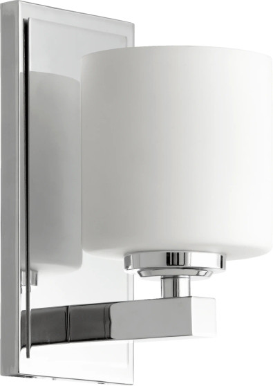 1 Light Cylinder Wall Mount - Chrome