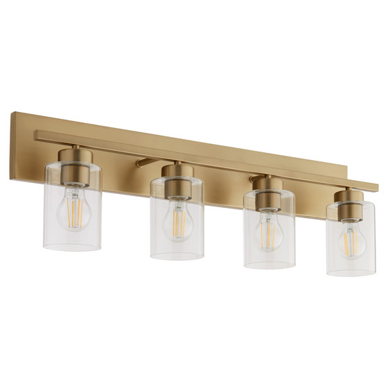 Carter 4 Light Vanity - Brass