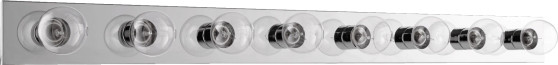 8 Light Vanity Strip - Chrome