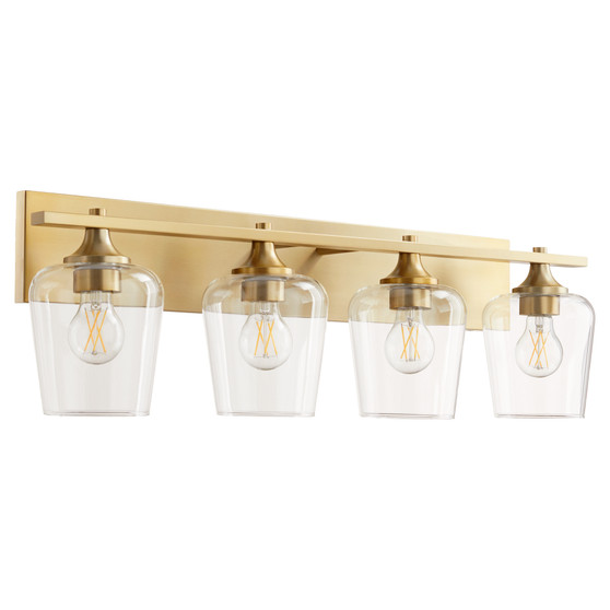 Veno 4 Light Vanity - Brass