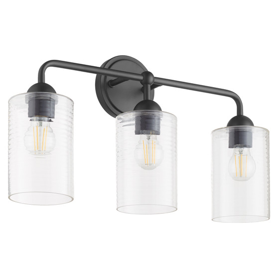 Charlotte 3 Light Vanity - Black