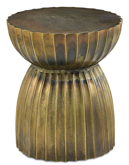 Rasi Antique Brass Table/Stool