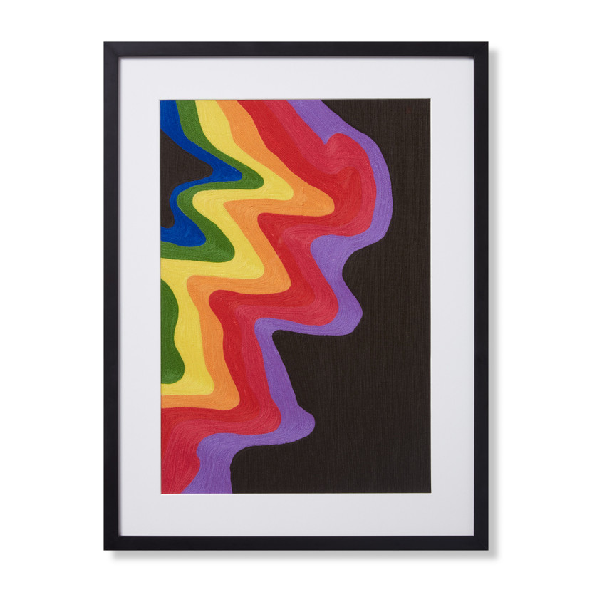 Loloi Celebration Multi  Black 2-5 X 1-10 Wall Art