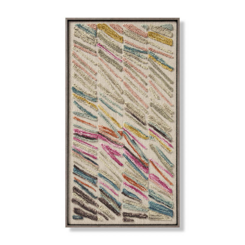 Loloi Swept Up Beige  Multi 4-4 X 2-4 Wall Art