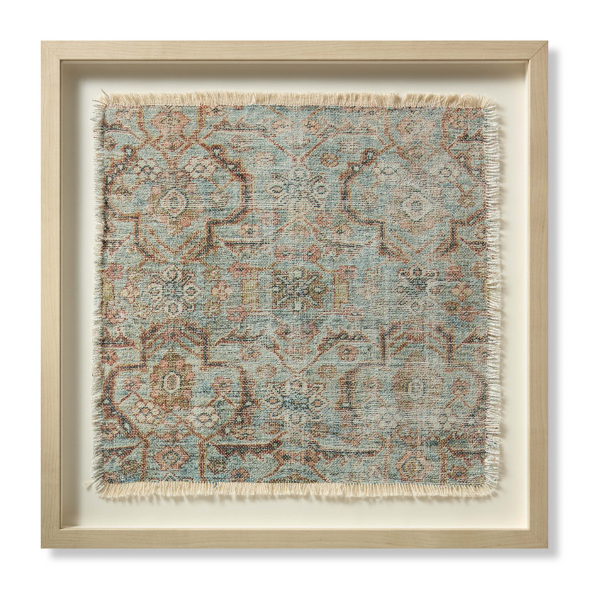 Loloi Oatman Rust  Blue 2-2 x 2-2 Wall Art