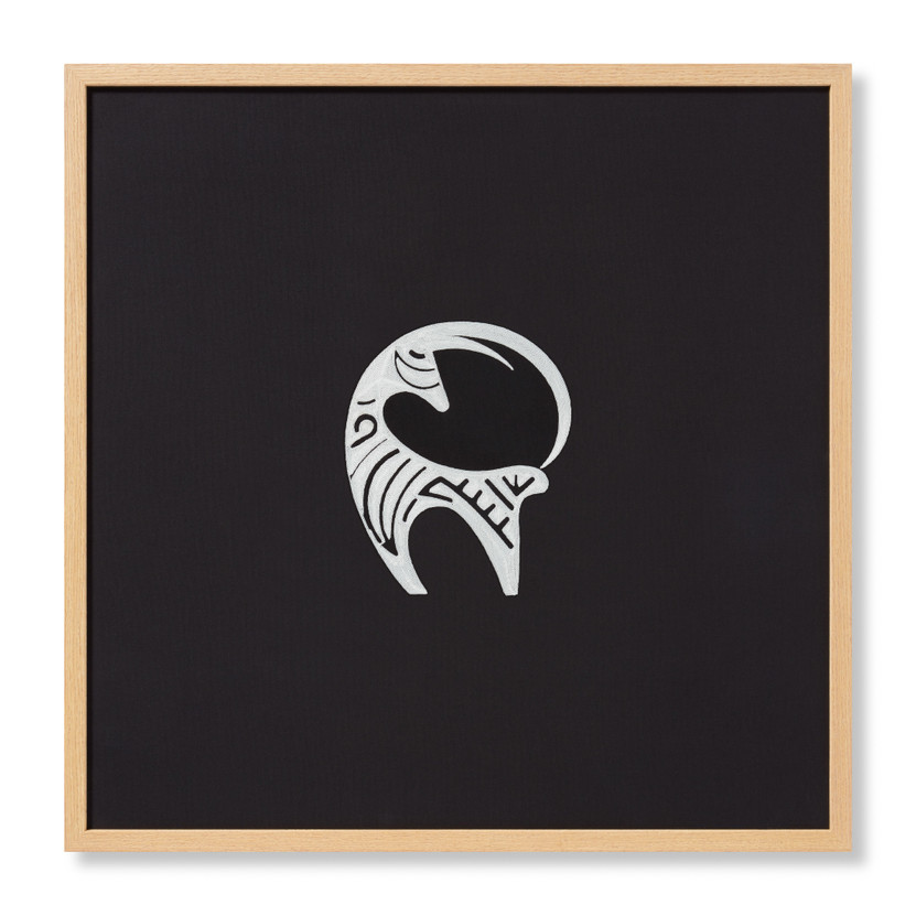 Loloi Kondoo Black  Ivory 2-4 X 2-4 Wall Art