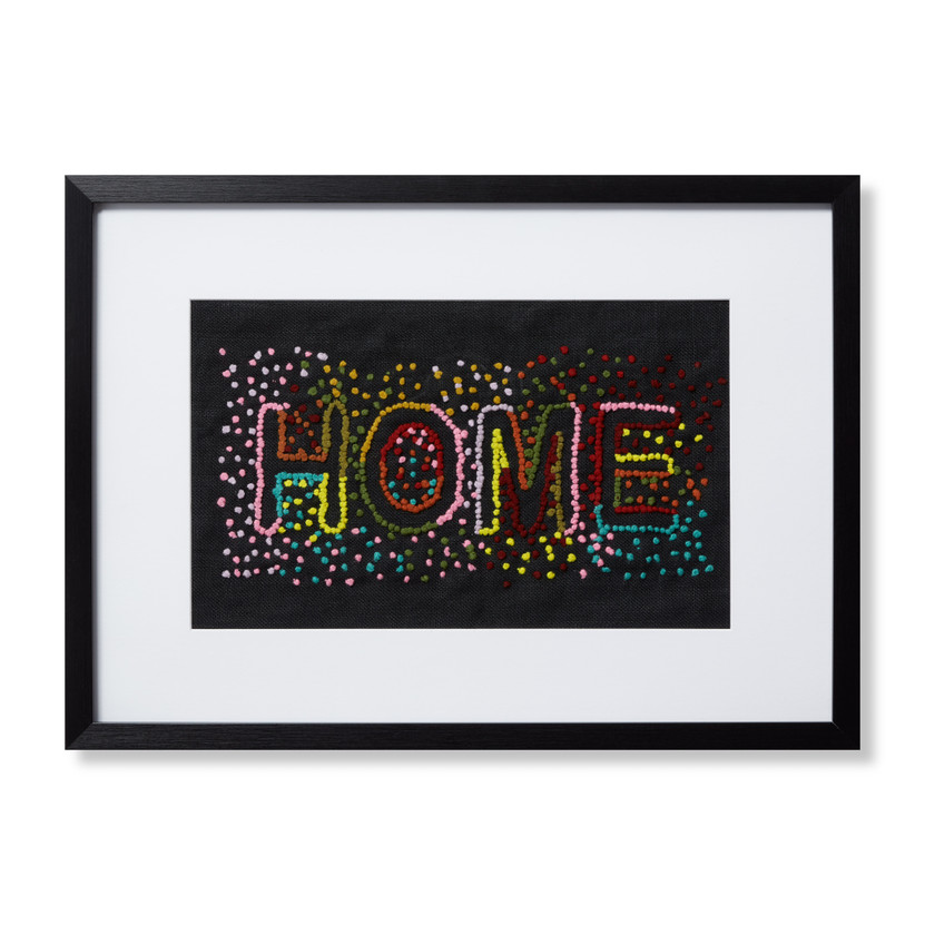 Loloi Down Home Black  Multi 2-5 x 1-9 Wall Art