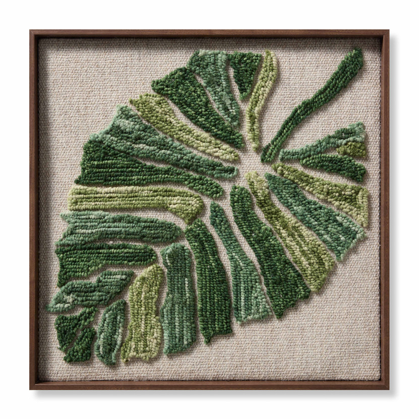 Loloi Yasuni Green  Ivory 2-1 x 2-1 Wall Art (1)