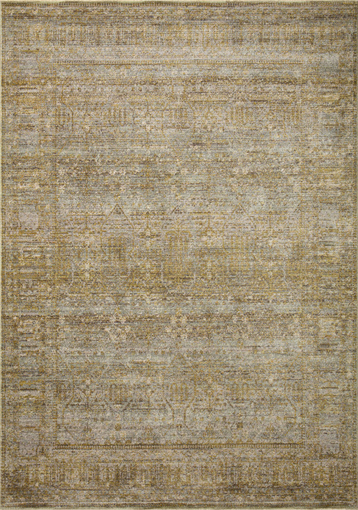 Jean Stoffer x Loloi Bradbury Dove  Gold 18 x 18 Sample Rug