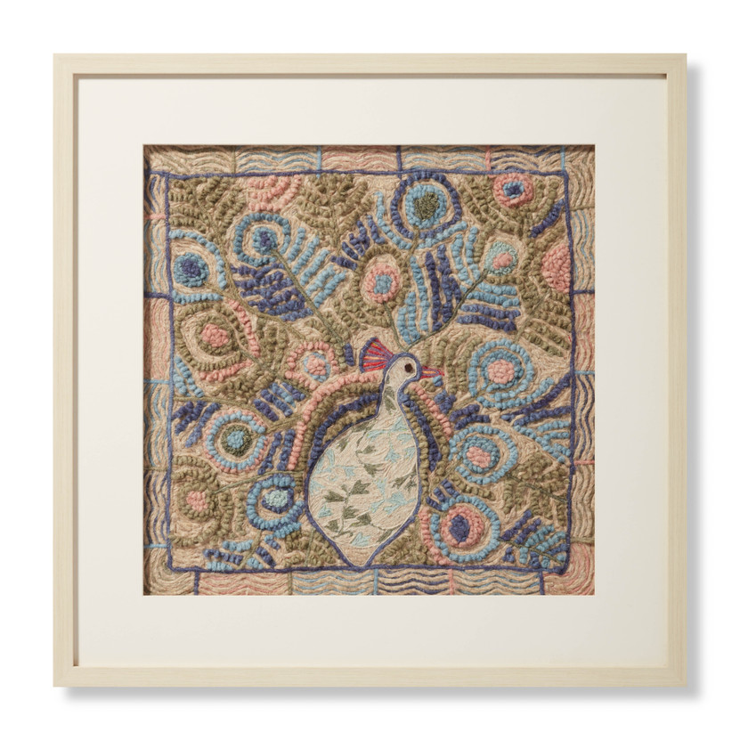 Loloi Show Off Ivory  Blue 2-8 X 2-8 Wall Art