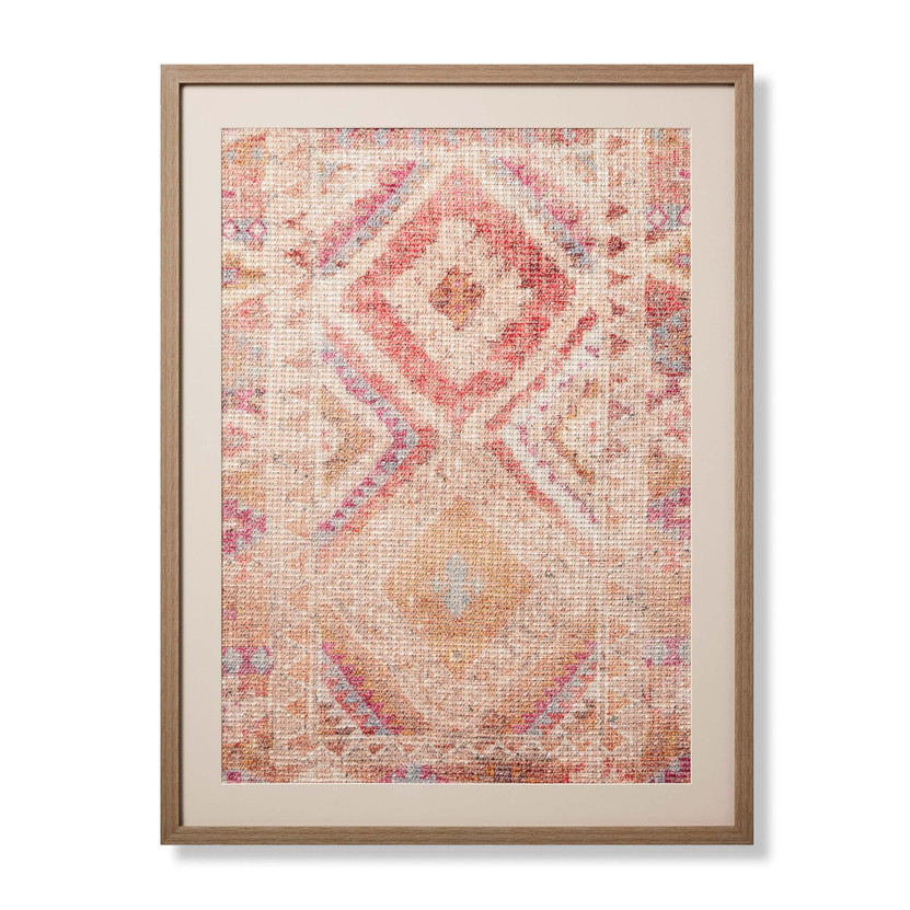 Loloi Jasper Pink  Yellow 3-4 X 2-6 Wall Art