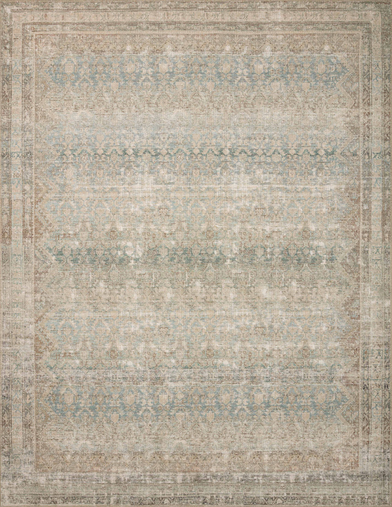 Angela Rose x Loloi Aubrey Jade  Natural 18 x 18 Sample Rug