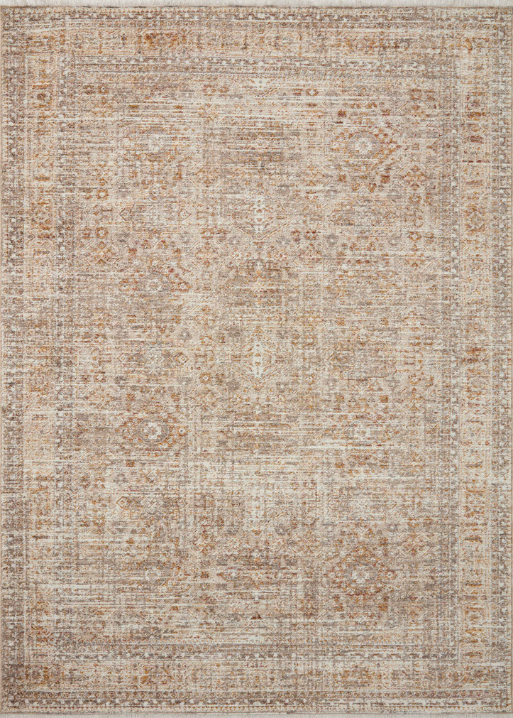 Angela Rose x Loloi Blake Oatmeal  Spice 18 x 18 Sample Rug