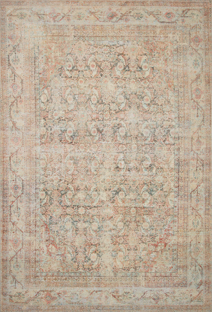 Loloi II Adrian Natural  Apricot 18 x 18 Sample Rug