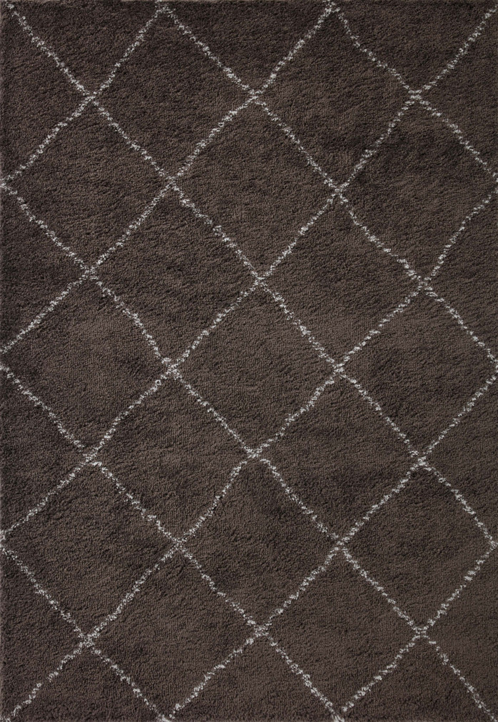 Loloi II Bliss Shag Bark  Grey 18 x 18 Sample Rug