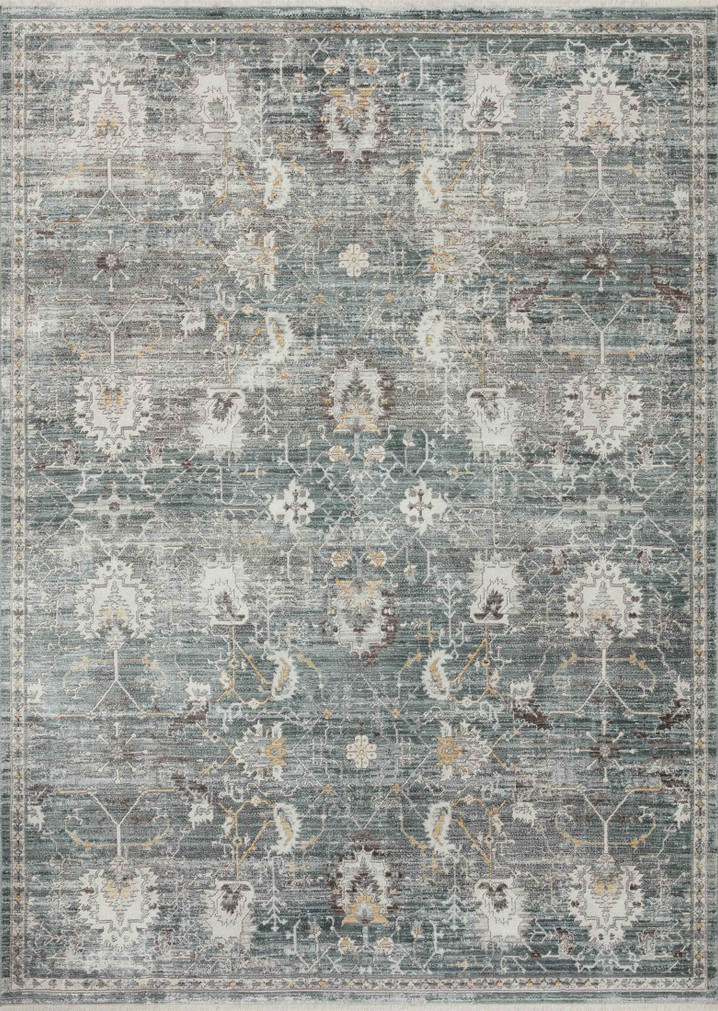 Loloi Bonney Lagoon  Ivory 18 x 18 Sample Rug