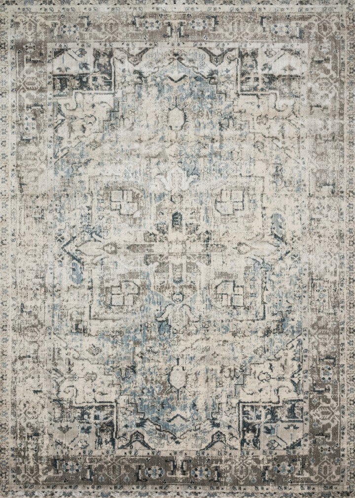 Loloi Anastasia Blue  Slate 18 x 18 Sample Rug