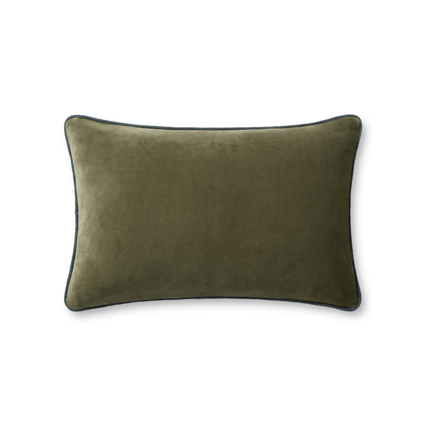 Chris Loves Julia x Loloi Liza Green 16 x 26 Cover wDown Pillow