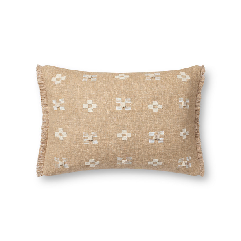 Loloi II PLL0122 Natural 13 x 21 Cover wDown Pillow