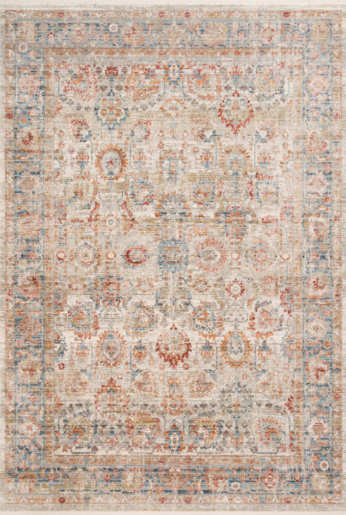 Loloi Claire Ivory  Ocean 18 x 18 Sample Rug