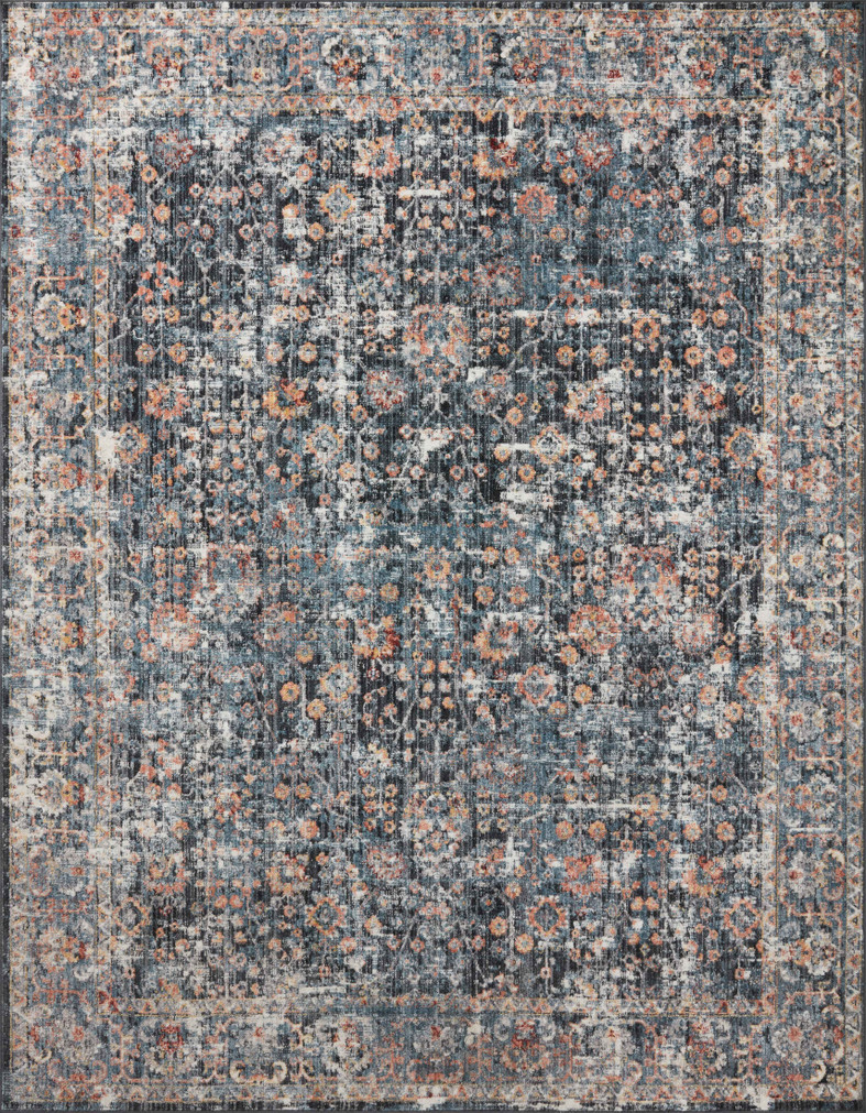 Loloi II Cassandra Blue  Multi 18 x 18 Sample Rug