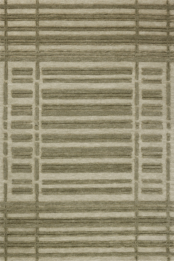 Chris Loves Julia x Loloi Bradley Sage  Olive 18 x 18 Sample Rug