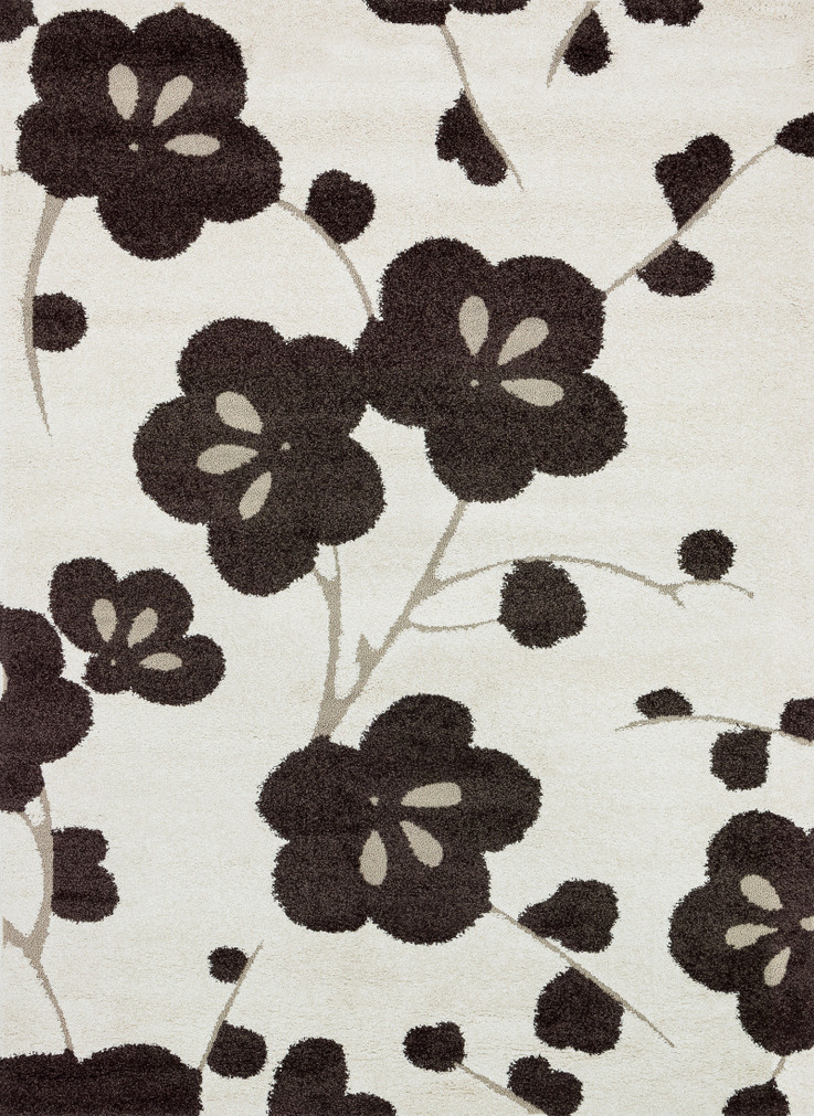 Loloi II Enchant Ivory  Expresso 18 x 18 Sample Rug