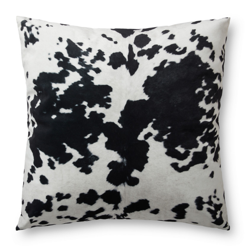 Loloi FP0001 Black  White 36W x 36D x 6H Pillow
