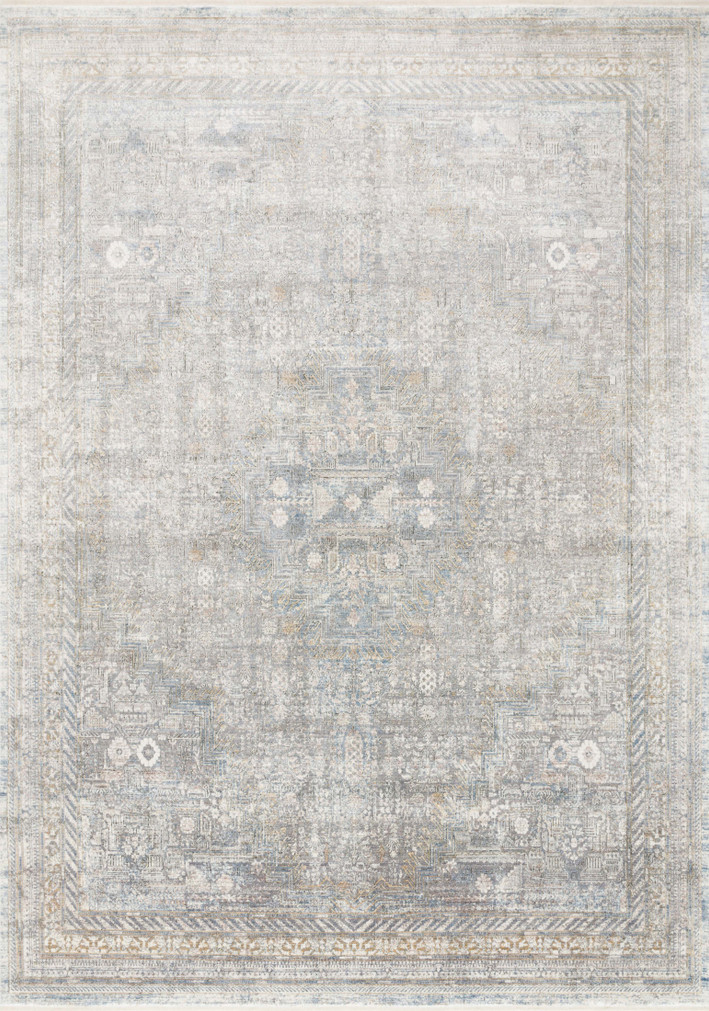 Loloi II Gemma Silver  Multi 18 x 18 Sample Rug
