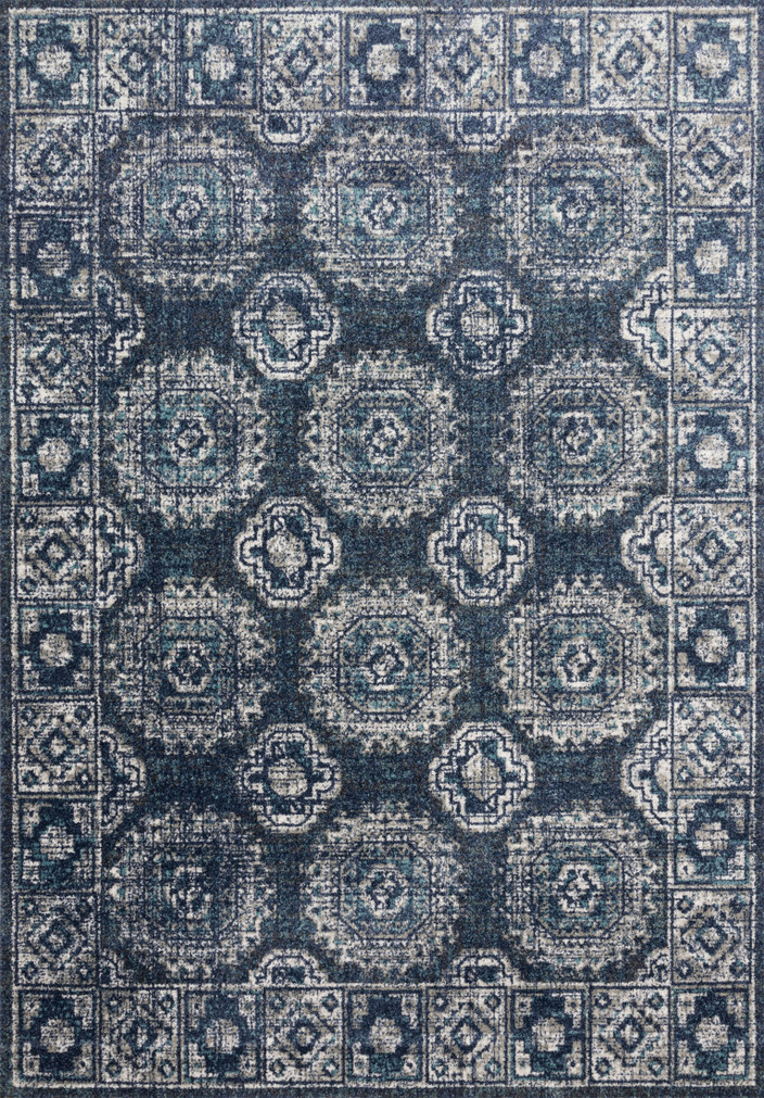 Loloi II Joaquin Denim  Grey 18 x 18 Sample Rug