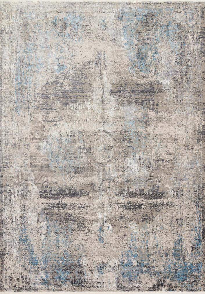 Loloi Franca Slate  Sky 18 x 18 Sample Rug