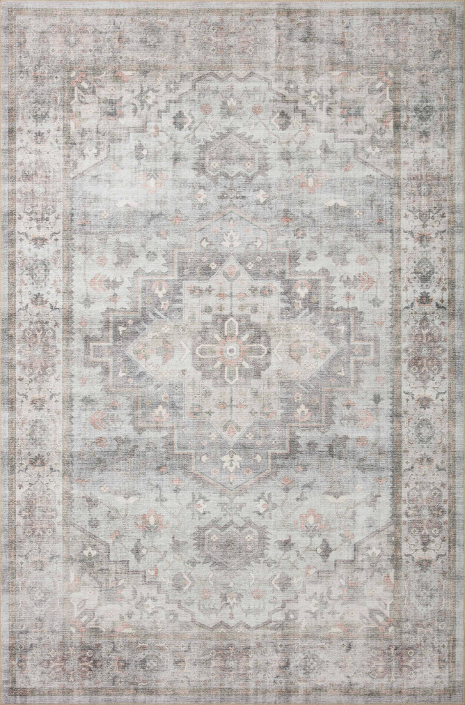 Loloi II Heidi Dove  Blush 18 x 18 Sample Rug