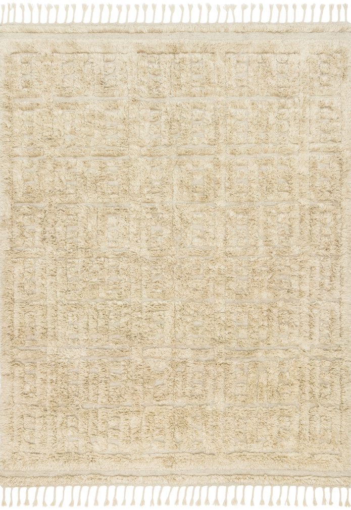 Loloi Hygge Oatmeal  Sand 18 x 18 Sample Rug
