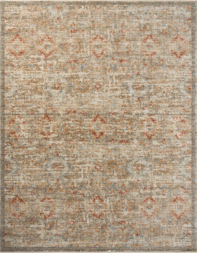 Loloi Heritage Grey  Sunset 18 x 18 Sample Rug