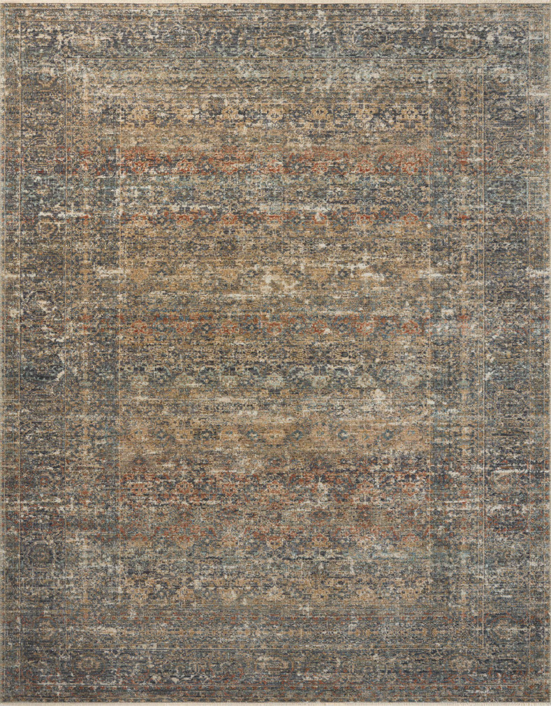 Loloi Heritage Midnight  Multi 18 x 18 Sample Rug