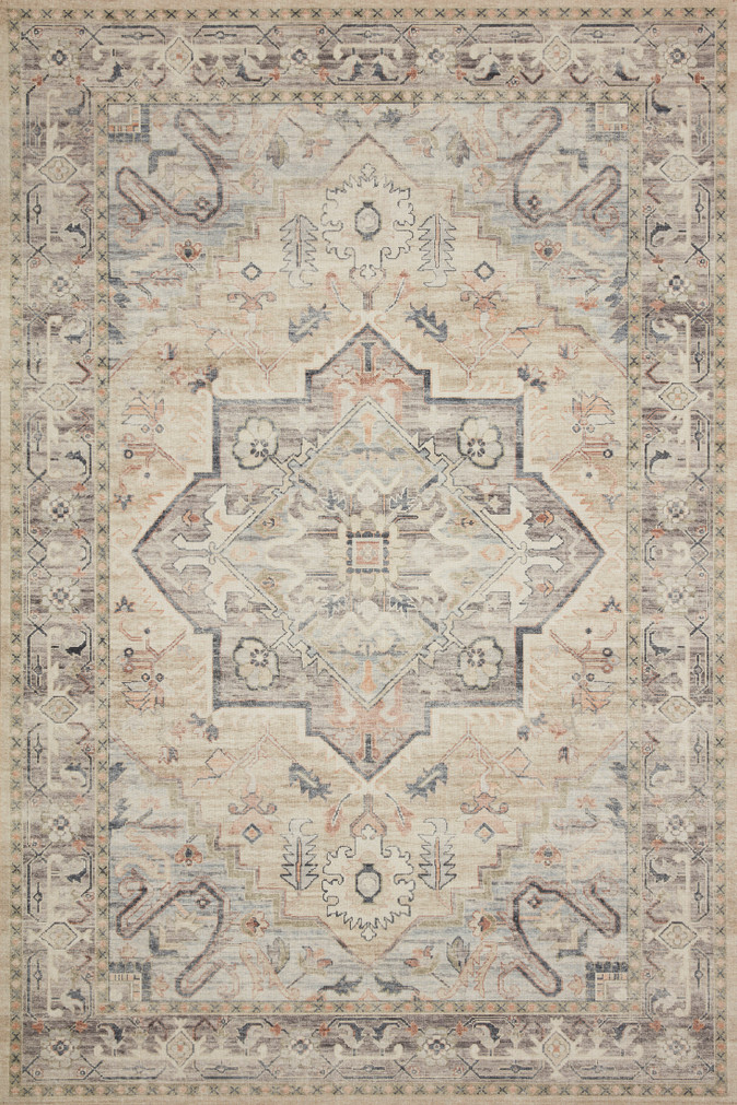 Loloi II Hathaway Multi  Ivory 18 x 18 Sample Rug